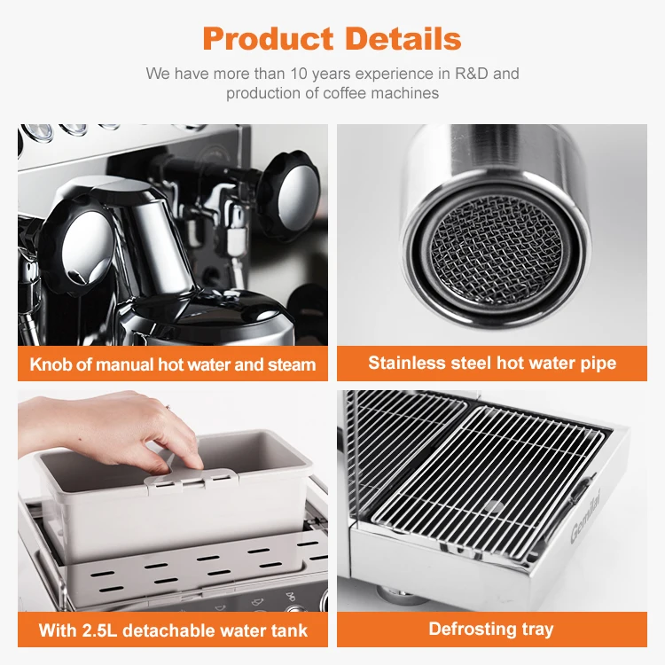 New Corrima High Quality Commercial Espresso Machine Multifunction Home Coffee Maker Gemilai CRM 3145