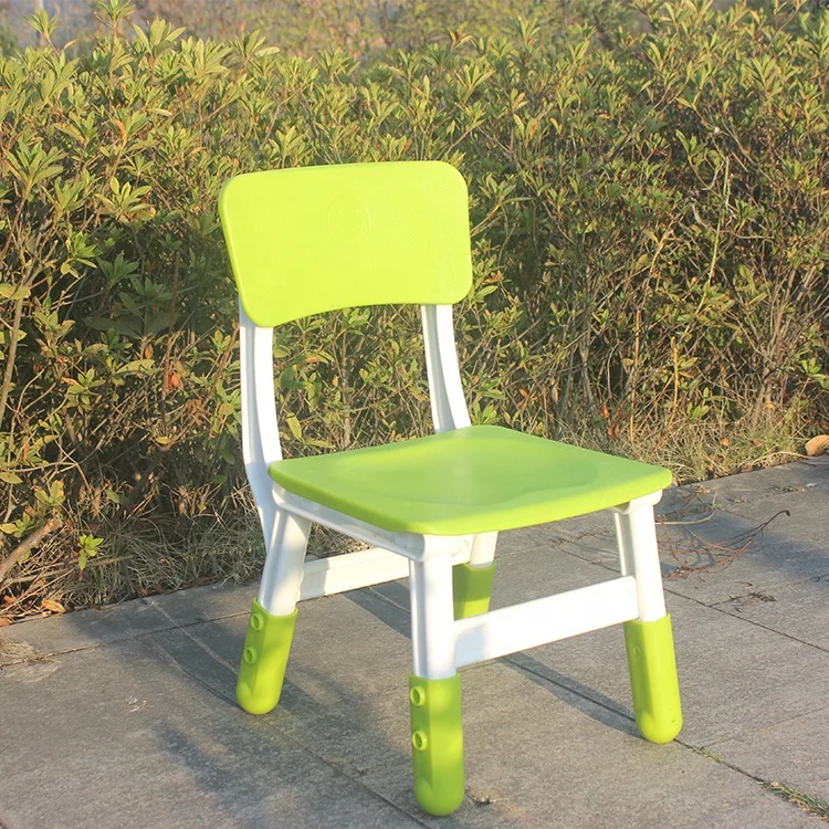 Indoor kids children plastic study table and chair for early education