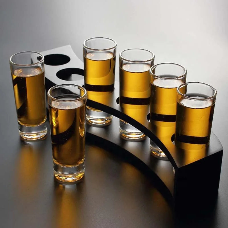 Whisky Glass Shot Glass Premium Clear Glass Cup,2oz Shot Glasses with Heavy Base,Mini Shot Glasses for Tequila Vodka Liquor