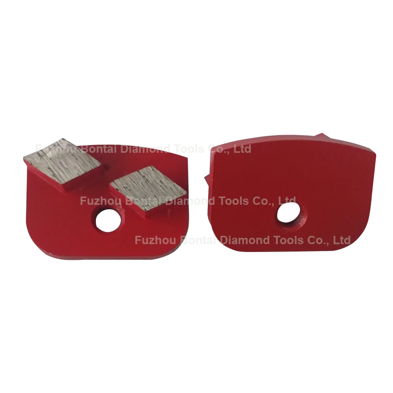 Double rhombus segments concrete grinding shoes tool to prepare epoxy paint glue removing diamond grinding head