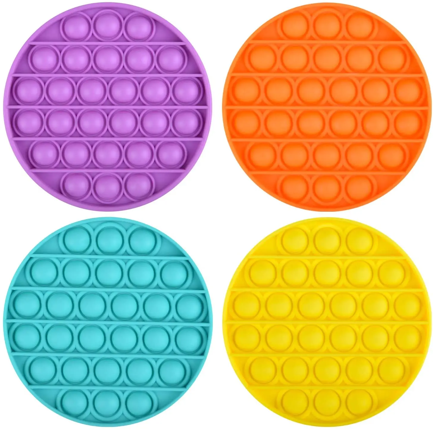 
Glow In The Dark Relief Stress Toys Novelty Gift Push Bubble Fidget Sensory Toy for Children Adults 