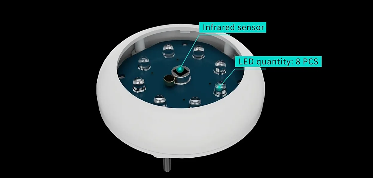 Pdlux PD-PIR2023 Plug in Smart Night Light Modern Round Touch Wall Night Lamp Sensor Para Inodoro LED Plastic 10 Plastic White