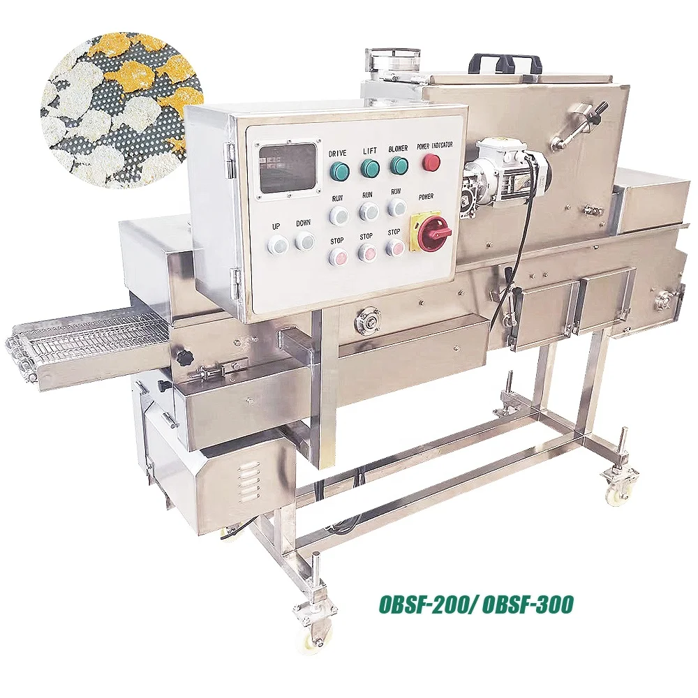 Well Designed Chicken Fillet Sprinkling Burger Patty Powder Coating Spraying Chicken Popcorn Powder Wrapping Machine For Export