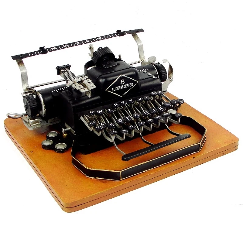 German model of old-fashioned typewriters, Bar Coffee Western restaurant Retro Decoration Retro Iron Art Display