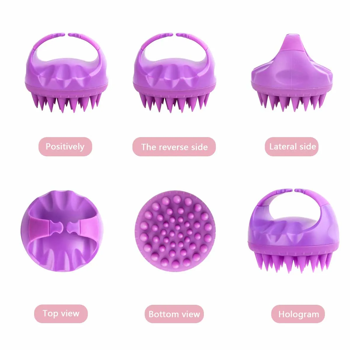 New product Massage Shampoo Brush Soft Hair Shower Brush Wet Dry Shower Comb Comfortable Pet Shower Brush Children