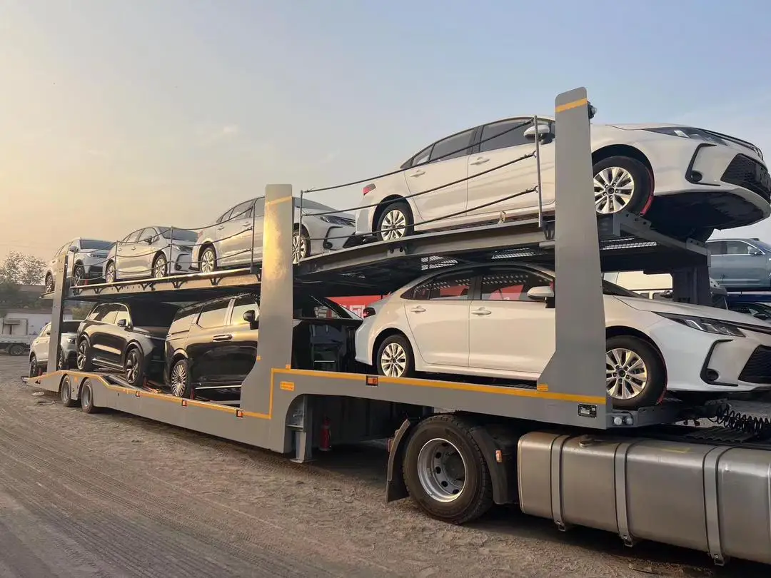 Подгонянный прицеп для перевозки автомобилей с рампой двухэтажный автомобиль полуприцеп