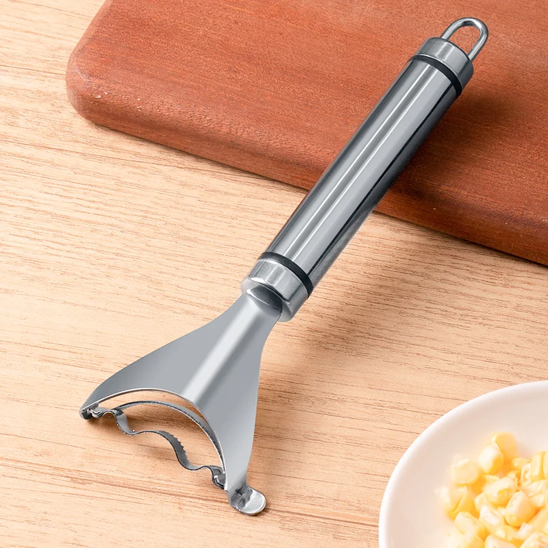 Useful Stainless Steel Corn Cob Stripper Peeler Kitchen Gadget Easy Vegetable Preparation Comfortable Fruit Vegetable Tools