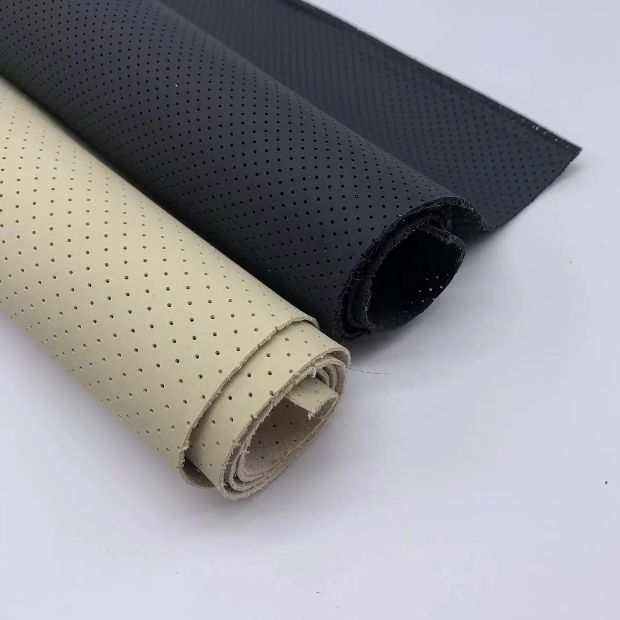 Free sample stock car Perforated Napa microfiber faux leather used for car seat covers
