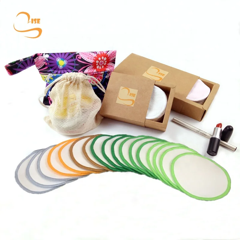 New Arrival Cotton Seam Cosmetic Makeup Removal Pads Organic Non-polyester Facial Soft Cleansing Wipes Reusable