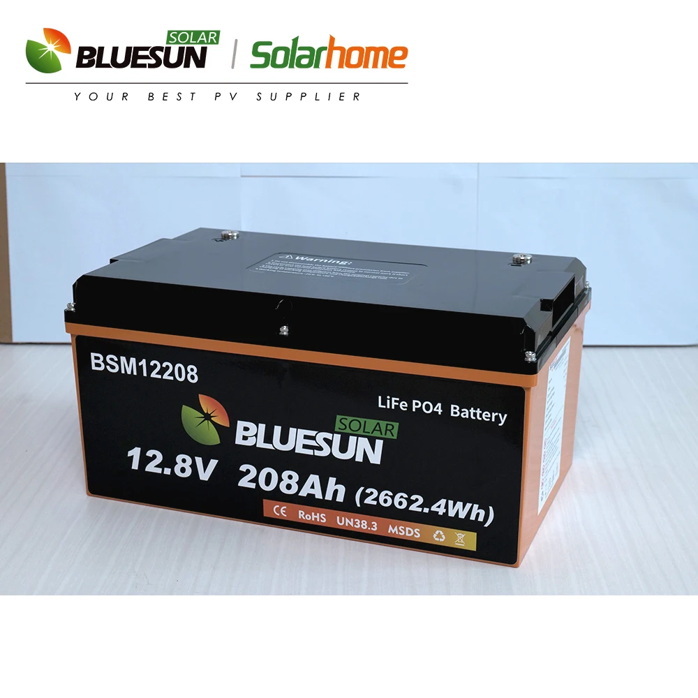 Bluesun 12V 24V 48 Вольт литий-железо-фосфатная батарея 200Ah Lifepo4 с сертификацией