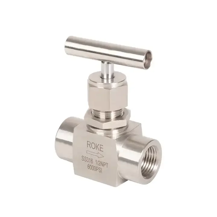 Stainless Steel forged high pressure instrument 3000 PSI to 10000 PSI NPT Female Needle Valve
