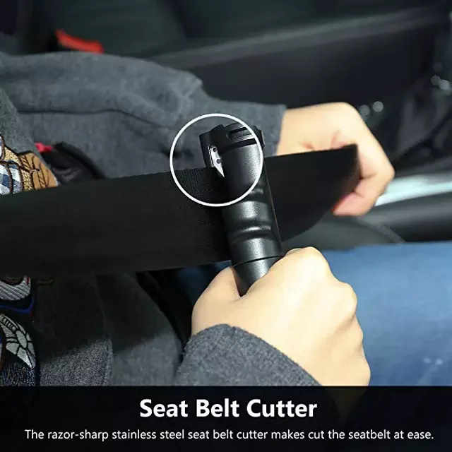 8-in-1 Safety Hammer Emergency LED Torch USB Car Charger with Magnetic Stand Power Bank
