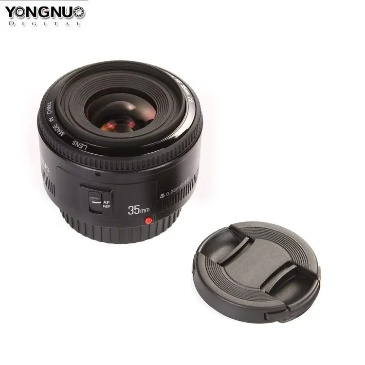 Широкоугольный объектив Yongnuo YN 35 мм F2 с автофокусом для Canon EF EOS Camera 500d 600d 120d 5d mark iii 6d 7d 60d 70d 1000d