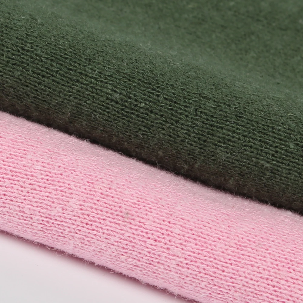 
Green hoodie winter sport suit organic hemp cotton fleece fabric hemp fleece 