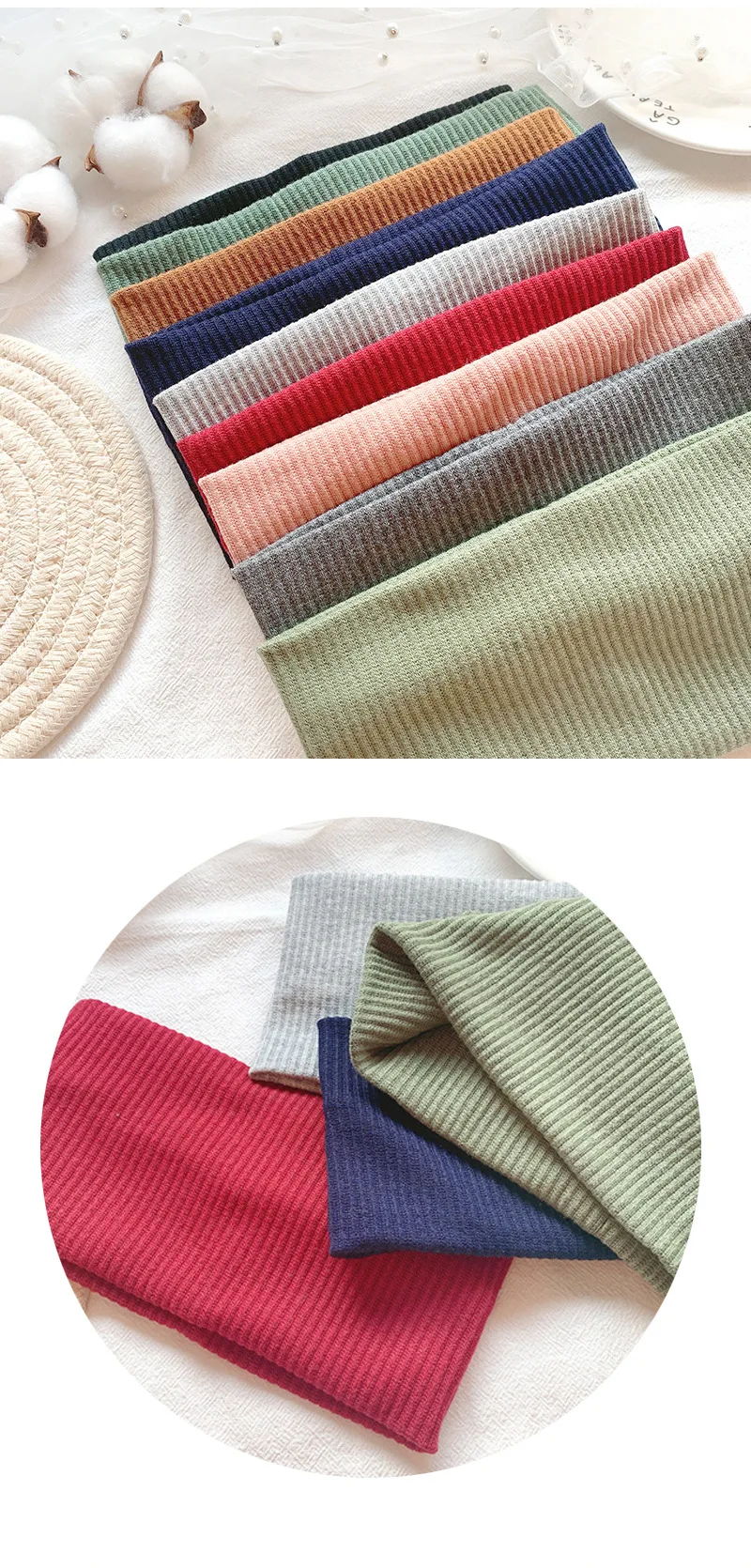 Headbands for Women Wide Non Slip Boho Head Bands Elastic Thick Soft Hairbands Fashion Workout Yoga Hair Accessories