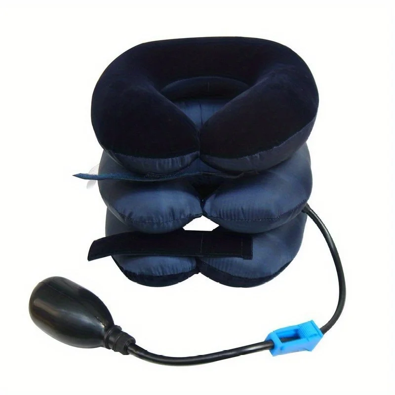 Portable U Shape Neck Stretcher Inflatable Press Pump Pillow Neck Travel Office Break Pillow For Adults