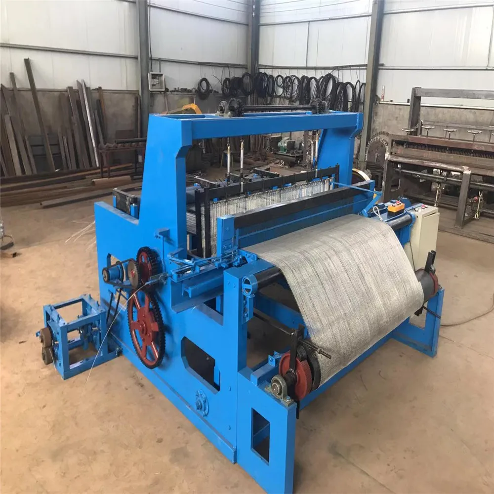 Good quality high carbon crimped spring steel wire mesh making machine