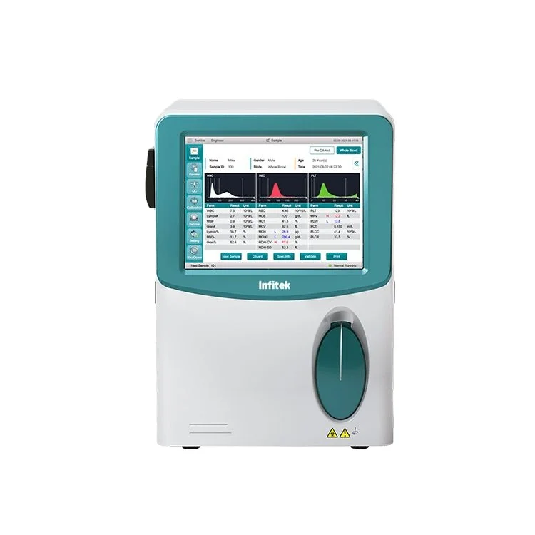 Infitek Clinic diagnostics Device Lab and Medical Equipment HEMA-A3-80 3 Parts Auto Hematology Analyzer