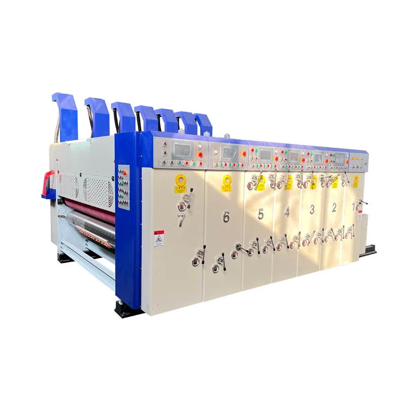 Full Automatic high Speed flexo printer slotter die cutting Carton printing machinery