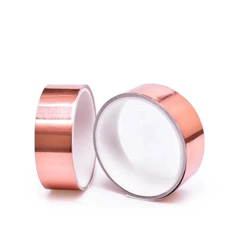 0.05mm thickness strong adhesion Copper  Foil Tape with acrylic