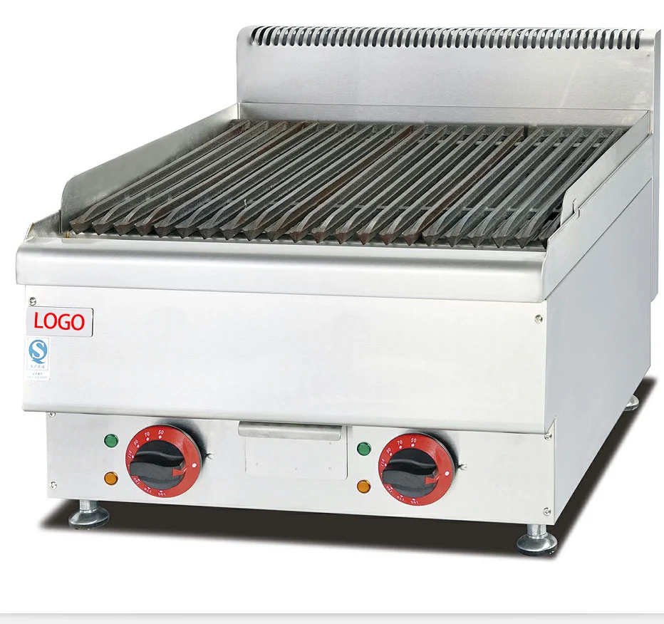 Barbecue Grill Commercial Kitchen Restaurant Electric Lava Rock Barbecue Grill With Lava Rock