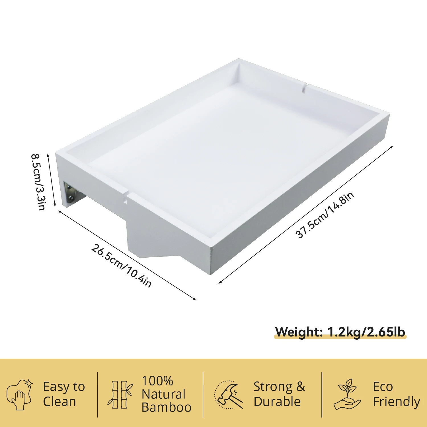 GL Custom Bedside Storage Shelves Bed Side Table Floating Nightstand Organizer Adjustable Bamboo Bedside Shelf For Bed Top Bunk