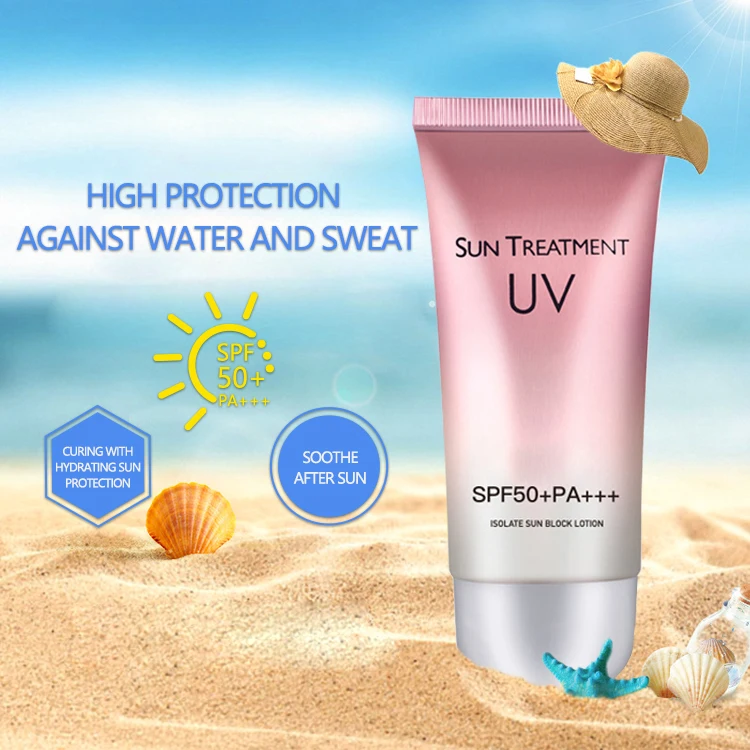 Натуральный отбеливающий солнцезащитный крем против UVA/UVB SPF 50