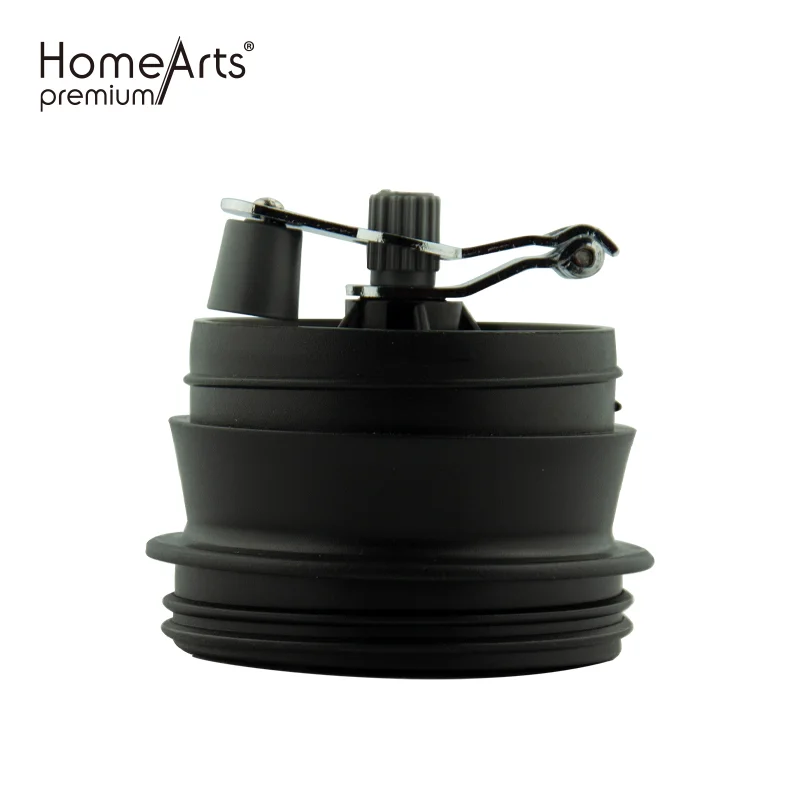 High Quality Stock Stainless Steel 304 Ceramic Burr Collapsible Handle Manual Hand Coffee Mill Grinder