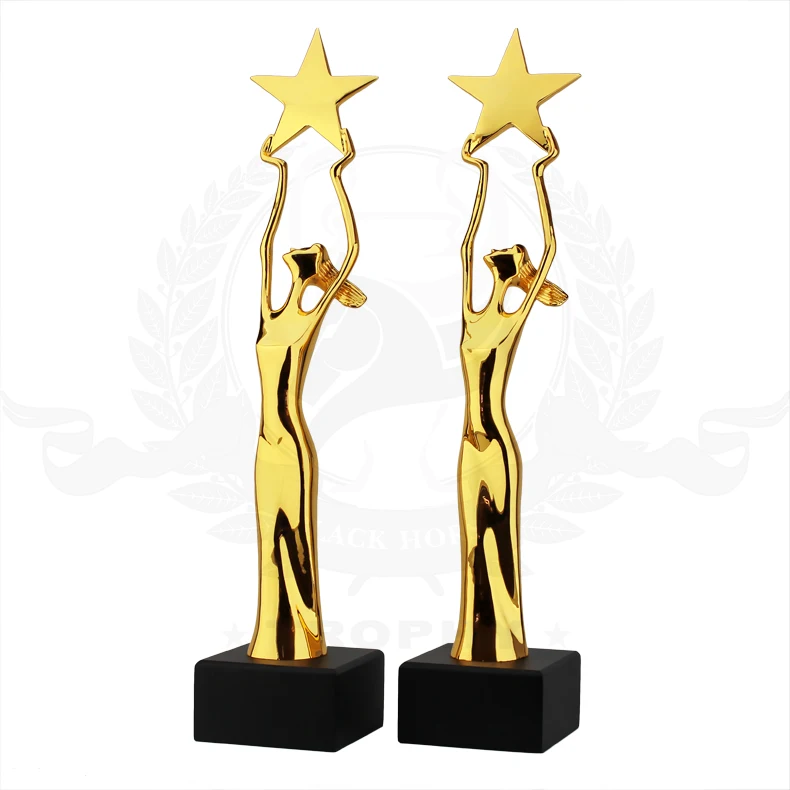 Custom Ornament Gold Sliver Bronze Sculptures Plaques Awards Custom Figurine Trophy Award