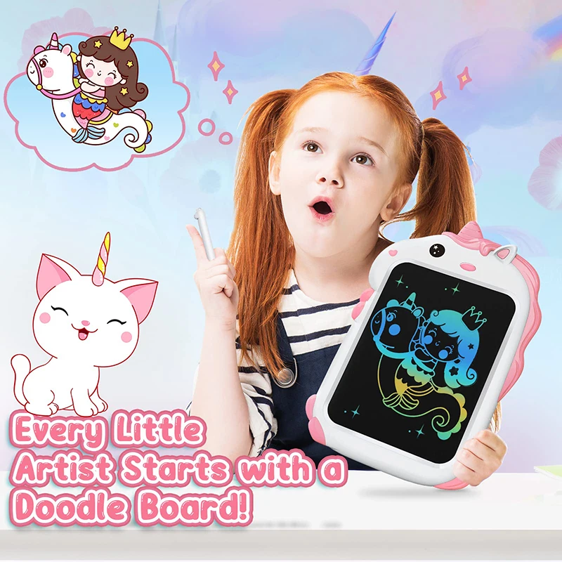 Cartoon Handwriting Pad Kawaii School Supplies Cute LCD Screen Writing Tablet Doodle Board