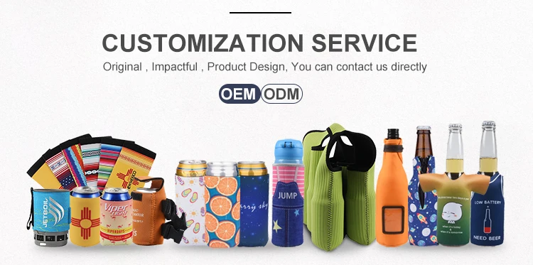 Fashion folding Waterproof cover water neoprene bottle sleeve holder