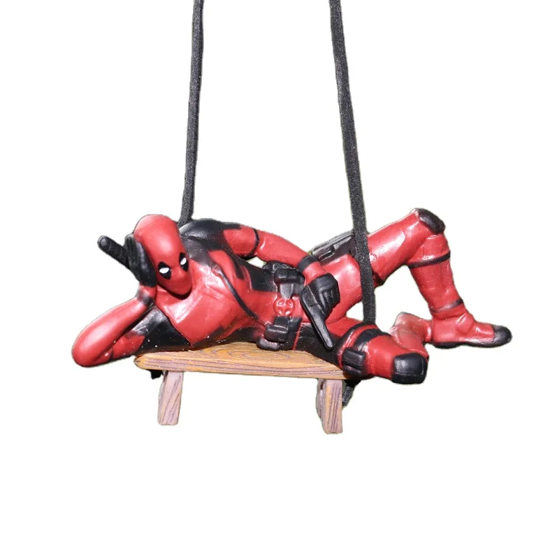 Car decoration dead pool Figure doll, Car dashboard decoration mini Figure, Movie dead pool anime figure toy
