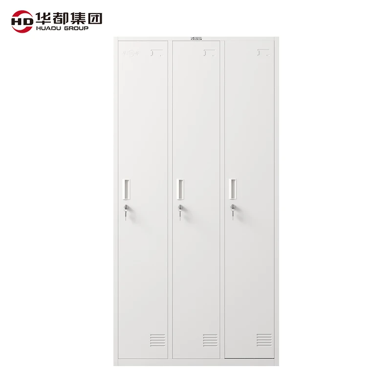 3 Door Steel Cabinet 24 20 Locks Keys Magnetic Baby 2 Layer Golf Locker