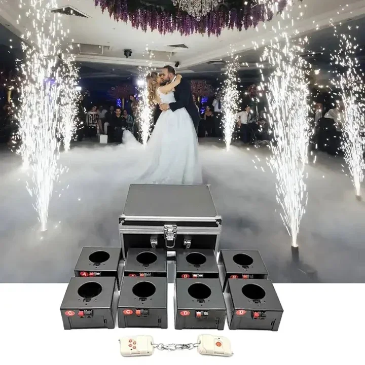 Fire Machine Pyrotechnics 8 Cues 8 Channels Wireless Remote Control Fireworks Firing System For Wedding Decorations