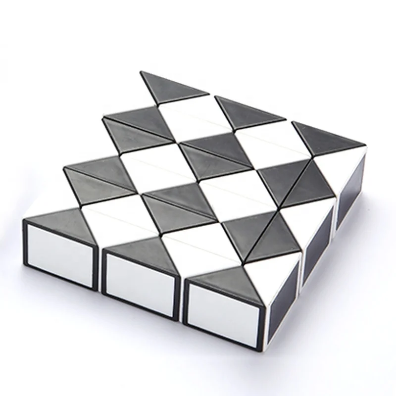 24 wedges large size Fidget Snake cube twist puzzle toys magic Sensory toys  Brain Teaser puzzle Games fidgets interactive toys