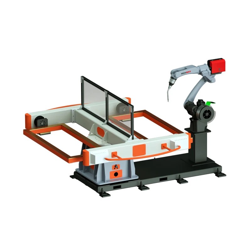 industrial automatic The factory supplies single-shaft frame welding positioners 6-9 Axis robot workstation