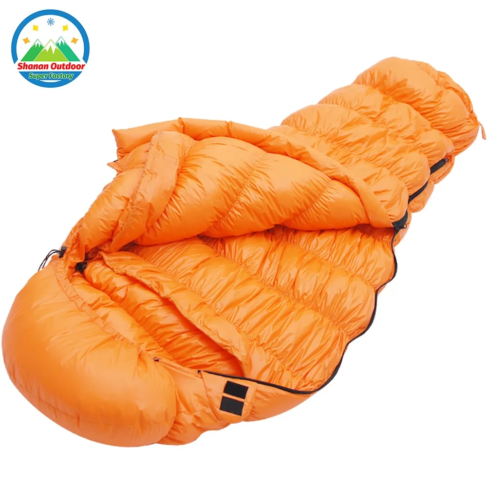 
MP children caterpill Ultralight sleeping bag for kids 400g(0.88lb)Goose Down filling outdoor camping 