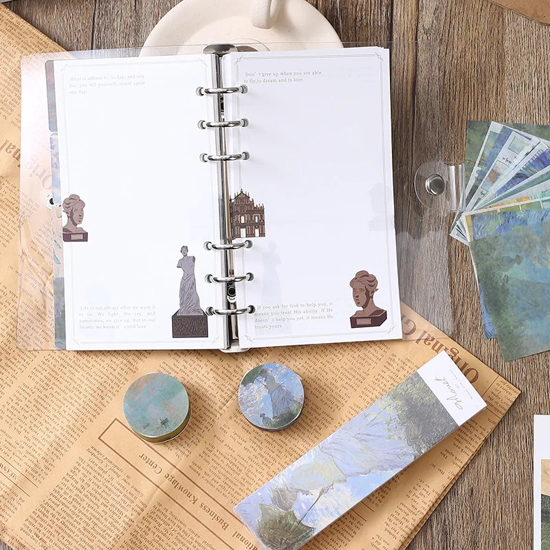 Hot Selling Stationery Oil painting   Creative Van Gogh Art School Student Gift Notepad gift box New product ideas 2023