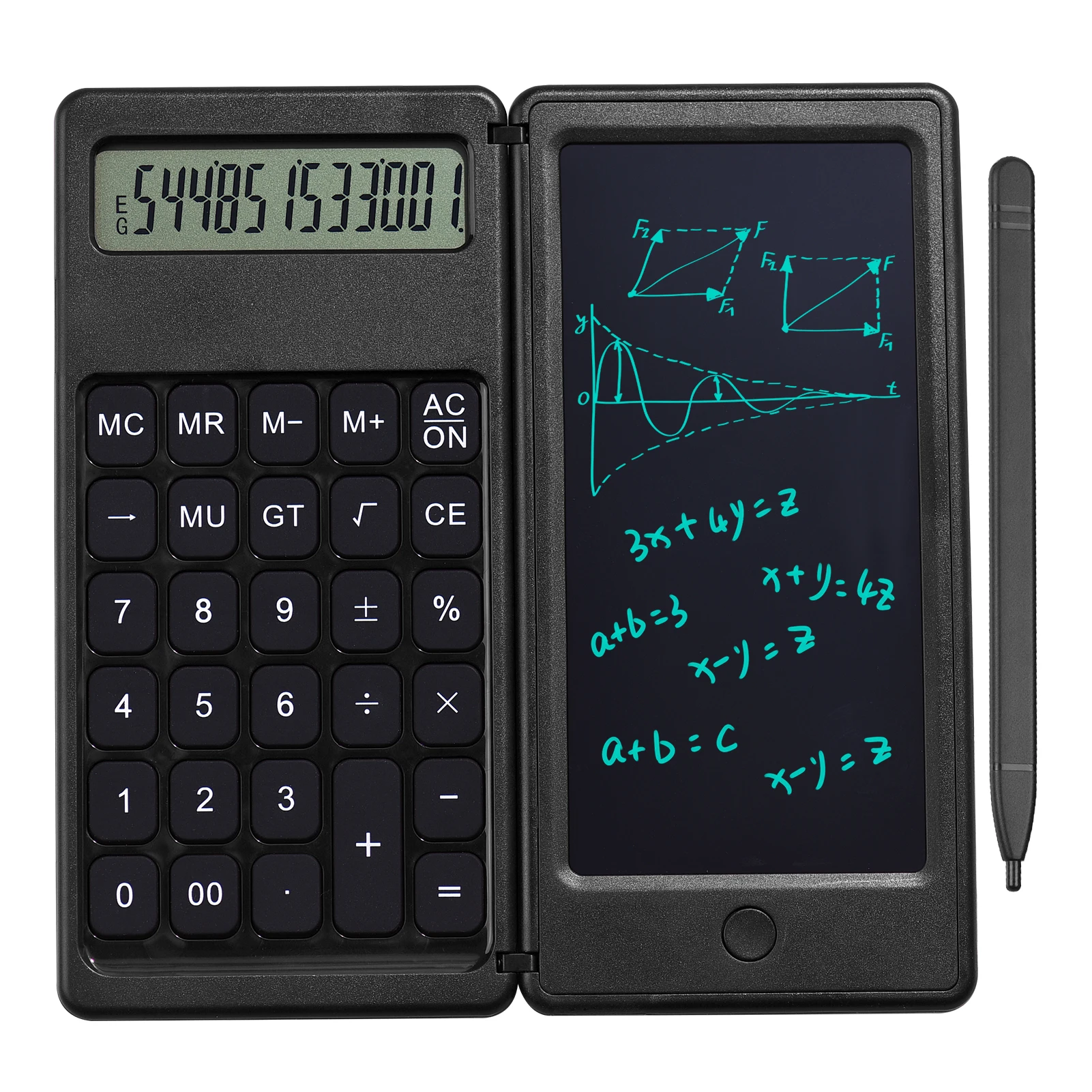 Hot Sellers Multifunction 12 Digits Memo Pad Digital Notepad Drawing Board Electronic Writing Tablet Calculator