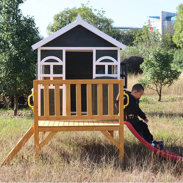 Durable Outdoor Children Play House Wooden Kids Playhouse