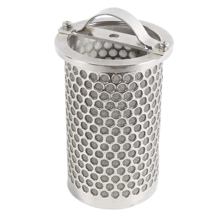 LIANDA Stainless Steel Punching Hole Sintered Basket Strainer Filter Hydraulic Oil Filter Element Filter Oil Processing Machine