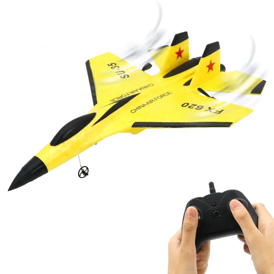 Jimei Электрический Epp Foam Fx620 Rc реактивный самолет на открытом воздухе легко играть Su35 2 4 г для детей взрослых