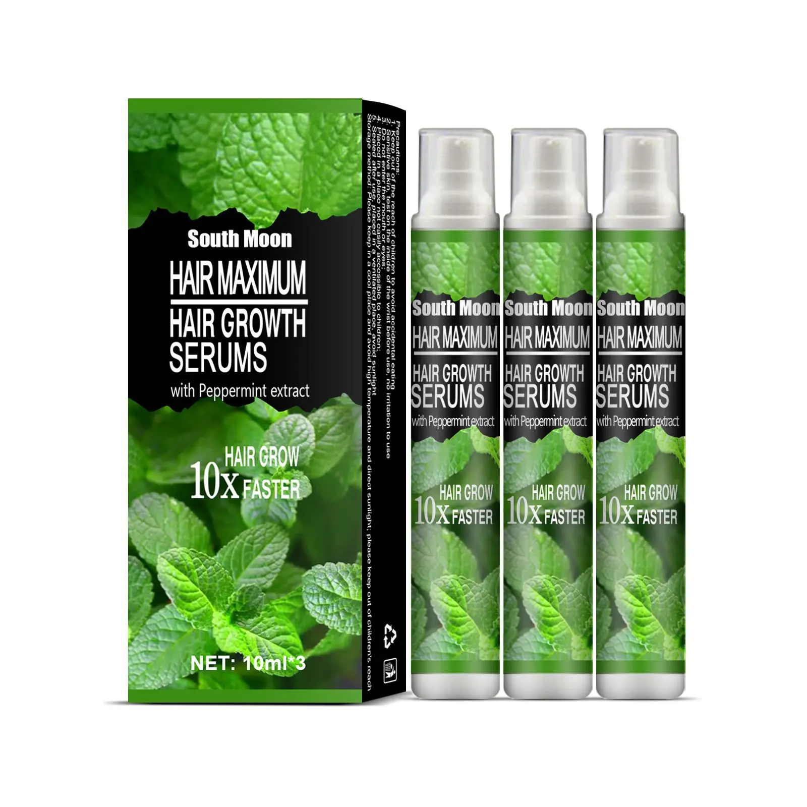 Mint long hair spray moisturizing moisturizing strong hair to prevent hair fall nourishing scalp care solution