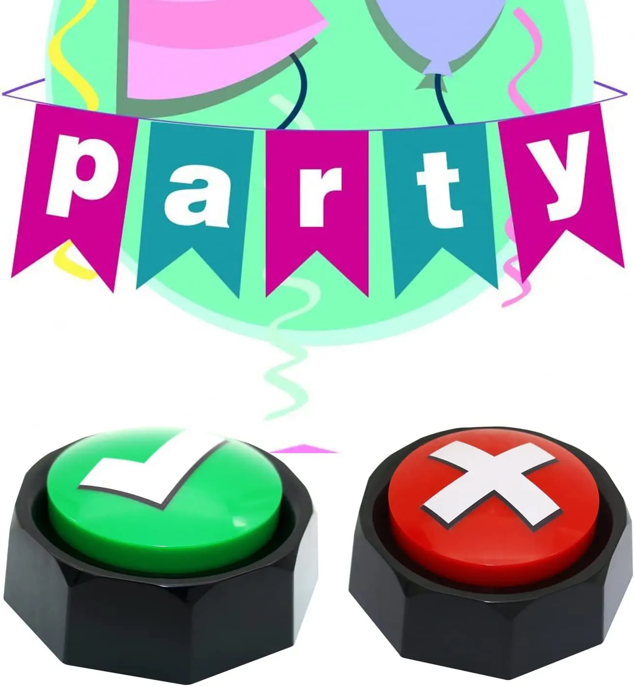 custom talking button Buzzers Switch Led Recording Custom Sound Buttons YES AND NO BUTTON ANSWER GAME BUZZER