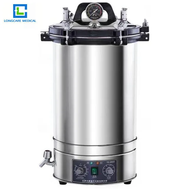24L automatic control steam sterilizer portable high pressure autoclave for glassware surgical instrument sterilization