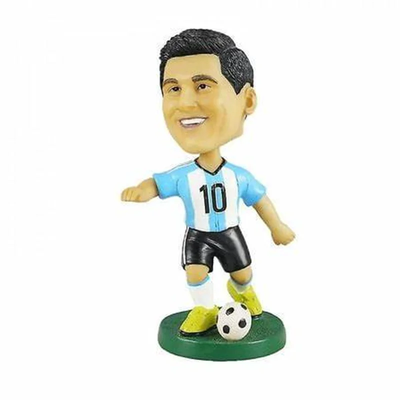 Lionel Messi Custom Durable Resin Bobblehead for Home Decor Sports Bar Display Football Souvenir Figurines