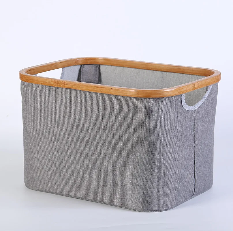 Good Price Bamboo Fabric Hotel Household Storage Organizer Dirty Clothes Laundry Hamper with Handle