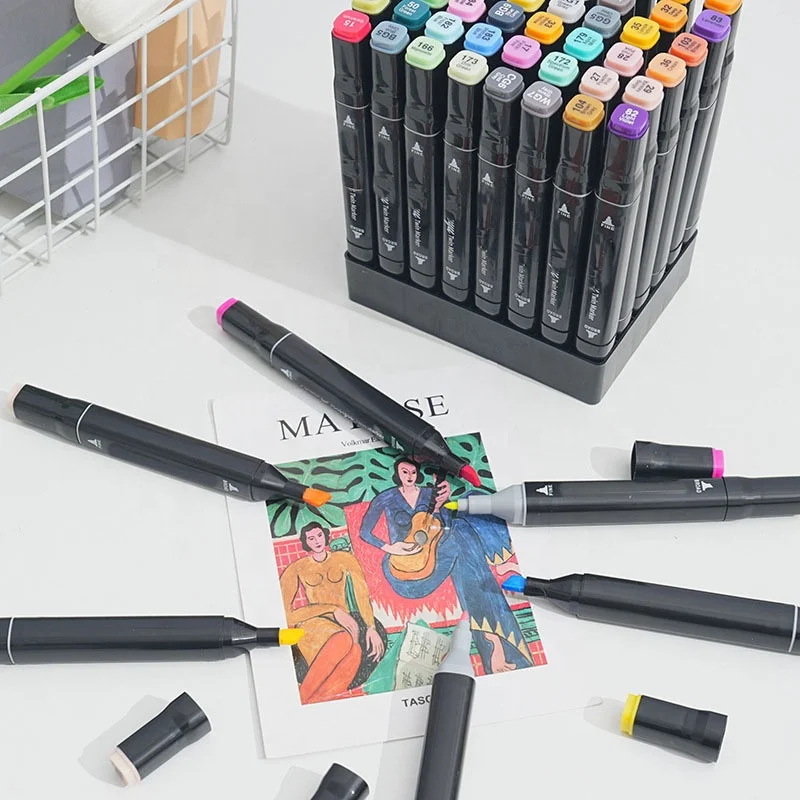 Hot Selling Rock Painting Markers Double Tip 36 Colors Art Marker Pens Set