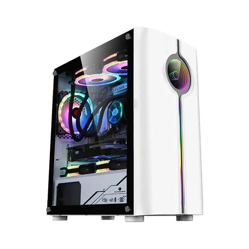 PC Computer Case for Office&Gaming Compact Mid-Tower Micro ATX ITX 160mm Radiator Support USB3.0 Gaming Computer Chassis