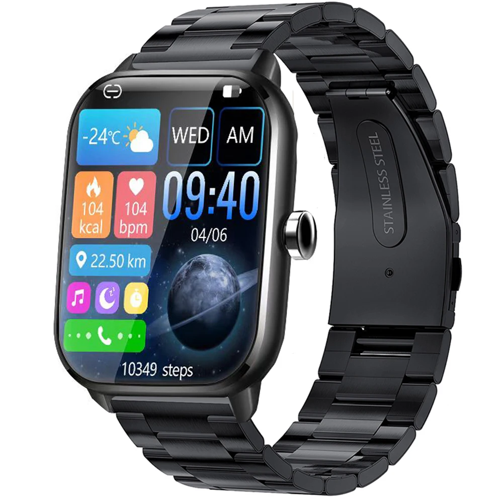 Cheap Big Screen Hombre Flip Phone Original 2022 Square Ultra Serie 8 Generic Smart Watch 100% Silicone With Music Storage